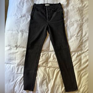 Madeeell Tall 10” Black High Rise Skinny Jeans 29T